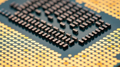 Zoomed in image of microchip